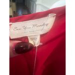 See You Monday  LA NWT RED SATIN SLIP DRESS WOMENS SIZE LARGE Photo 2