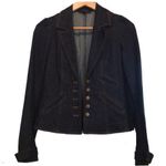 Betsey Johnson  dark denim blazer 4 Dark Academia Jacket fall layering Photo 5