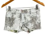 Anthropologie Flipside Floral and Snakeskin Reversible Denim Jean Shabby Chic Cutoff Shorts Photo 5
