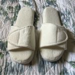 Barefoot Dreams Cozy Terry Spa Slippers M 7-8 White Photo 4