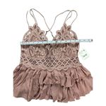 Free People Adella Cami in Dusty Mauve NWT Sz L Photo 8
