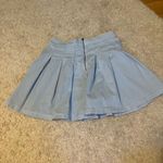 American Eagle  baby blue pleated high rise skirt size 6 Photo 1