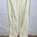 Pretty Little Thing NWT  Corset Jumpsuit Organza Cup Detail Satin Bandeau Cream Photo 2