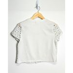 LA Hearts Cropped Floral y2k White Top Size Medium Photo 3