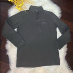 Columbia  dark olive green pullover sherpa neck sz large Photo 0