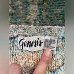Vintage 80/90s Genesis bright colorful marled long sleeve sweater, size large Pink Photo 4