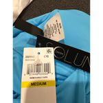 Soluna Swim Standard Buckle Up One Piece Bandeau Swimsuit Size Medium Blue Photo 4