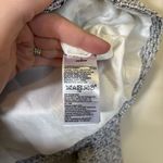 Banana Republic  Tweed Jacket Fringed Gray White Luxury Cocktail Office Womens 4‎ Photo 5