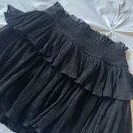 Elegant Black Ruffled Skirt Photo 0