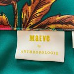Anthropologie Anthro Maeve Hibiscus Skater Skirt Green Sz 2 Photo 9