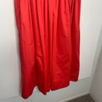 La Ligne Devon Pleated Midi Dress Poppy Red Womens New XL Photo 7