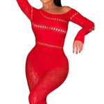 Boutique Red Jumpsuit Romper  Photo 0