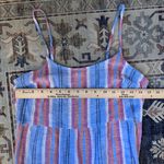 BeachLunchLounge Lana Stripe Linen & Cotton Tiered Stripes Midi Sundress Size XS Photo 7