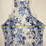 ZARA  Basic White Blue Floral Butterfly Dress Size XS Photo 5
