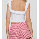 Princess Polly NWT | Isadoria Ruffle Trim Cotton & Linen Tank | Size 0 Photo 1