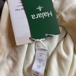 Halara NWT V Neck Long Sleeve Thermal Work Top - XS - Lily White Photo 3