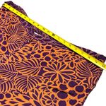 Sundance  Orange Purple Floral Abstract Print Pull on Pants Coastal Lagenlook M Photo 9