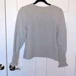 NWT Oat NY Puff Sleeve Long Sleeve Sweatshirt Gray Photo 1