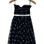 Scott McClintock Vintage  Women’s Size 6 Black White Polka Dot Tulle Short Dress Photo 4
