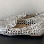 Birdies Classic The Starling Silver Gray Weave Flat Loafers EUC 8 Womens Career Photo 3