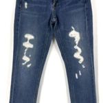 J Crew Women's Vintage Matchstick Frayed Distressed Jeans Blue Size 27 Short Photo 0