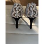 Torta Caliente Women's Size 9M Pointed Toe Stiletto Heels Sequins Tribal Pattern Tan Photo 5