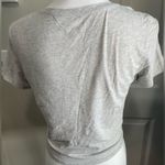 Lululemon Knot Gonna Fly Tee Heathered Core Ultra Light Grey ptp 16.5” size 4 6 Photo 4