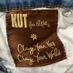 Kut From The Kloth Low Rise Distressed Jeans 4 Med Wash Cropped Straight Leg Photo 5