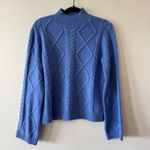 Loft  Cornflower Blue Pullover Pullover Cable Knit Sweater Women's S New With Tag Photo 6