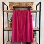 Pendleton 100% Virgin Wool Midi Pink Career Pencil Skirt, 8P Photo 3