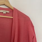 Loft  pink barbiecore women's XS linen blend knit shrug pullover cardigan comfort Photo 1