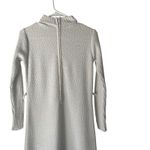 Katrina Custom‎ Knits Vintage 1960s White Santana Knit Beaded Sleeves Maxi Dress Photo 5