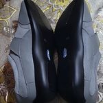 Dr. Scholls  Womens 10 W Slip On Leather Comfort Gray Shoes orthopedic Insoles Photo 2