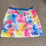 Polo Ralph Lauren Golf Stretch Pull On Skort Skirt Watercolor Floral Tie Dye M Pink Size M Photo 3