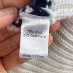 La Ligne Marin Wool/Cashmere White And Navy Striped Cardigan Sweater Size XS Photo 5