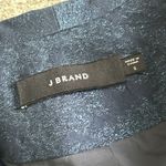 J Brand  Layla Blazer Jacket Womens Small Navy Floral Jacquard Metallic Holiday Photo 2