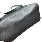 Michael Kors  Black Leather Tote with Gold Accents Photo 8