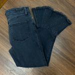 Anthropologie  Pilcro Embellished Slim Flounced Flare Crop Jeans Washed Black Photo 11