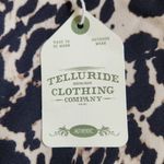 Telluride Clothing Company Leopard Print Blouse NWT Size Small Leopard Top Black Photo 10