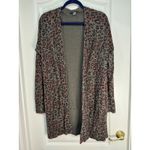 Sanctuary Leopard Print Longline Cardigan Sweater Olive Brown Women's M Photo 11