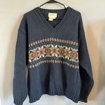 Eddie Bauer Vintage Wool Blend V-Neck Sweater Photo 0