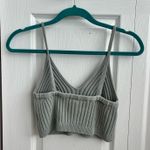 Free People Grey Ribbed Crop Top Photo 2