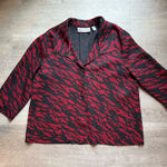 Chico's Chico’s  Travelers Collection Crinkled Fabric Animal Print Blazer Size 3 (XL/16) Photo 0