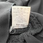 Lucy Paris Size XS Black Sheer Long Sleeve Faux Button Front V-Neck Ruffle Hem Photo 6