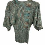Emma James Emma E James Metallic Multi Color Knitted Winged Sleeve Sweater Size Small Photo 1