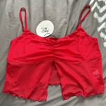 Princess Polly  Red Mesh Top Photo 0