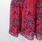 Modcloth Floral Print Ruffle High Neck Tiered Dress Photo 6