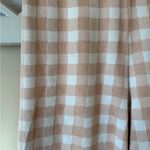 TRUTH PEACH CHECKERED KNIT PANTS // SIZE‎ Mediun Pink Size undefined Photo 1