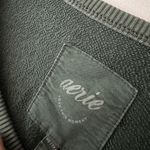 Aerie Offline Oversized Pullover Sweater Washed Dark Green Photo 2