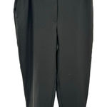 Anthropologie The Essential Pull On Trouser Pants Tapered Cropped Black XL Photo 0